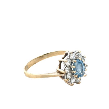 9ct yellow gold ring size T (sh27945b)