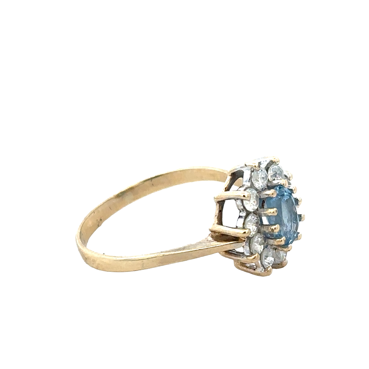 9ct yellow gold ring size T (sh27945b)