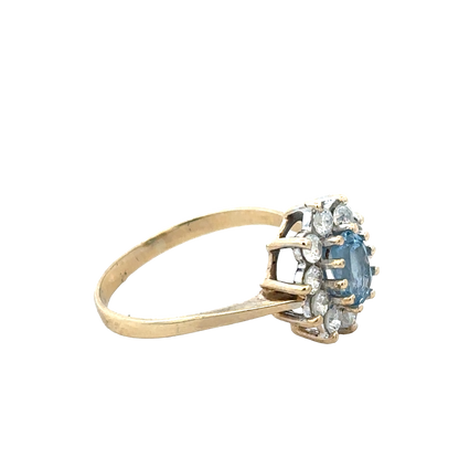 9ct yellow gold ring size T (sh27945b)