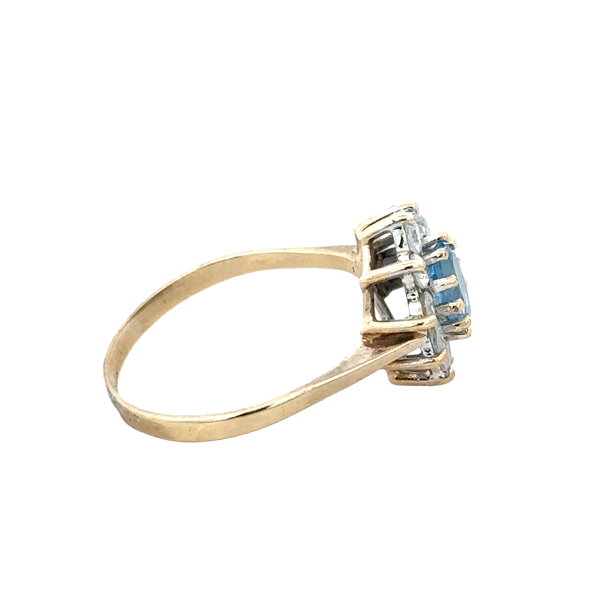 9ct yellow gold ring size T (sh27945b)