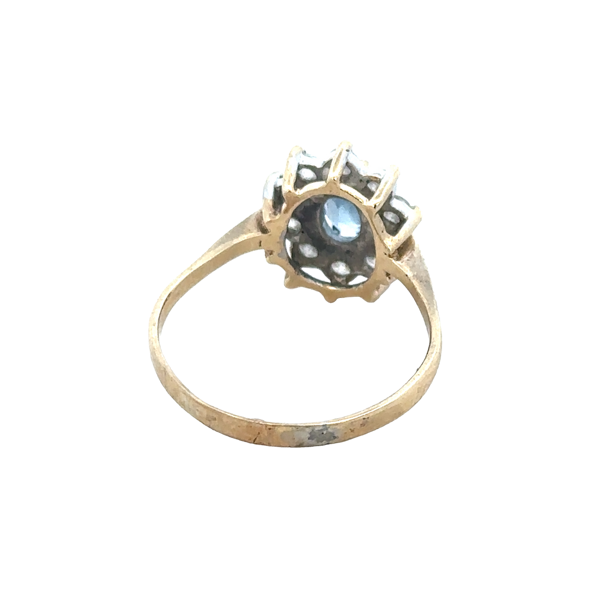9ct yellow gold ring size T (sh27945b)