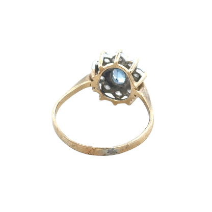 9ct yellow gold ring size T (sh27945b)