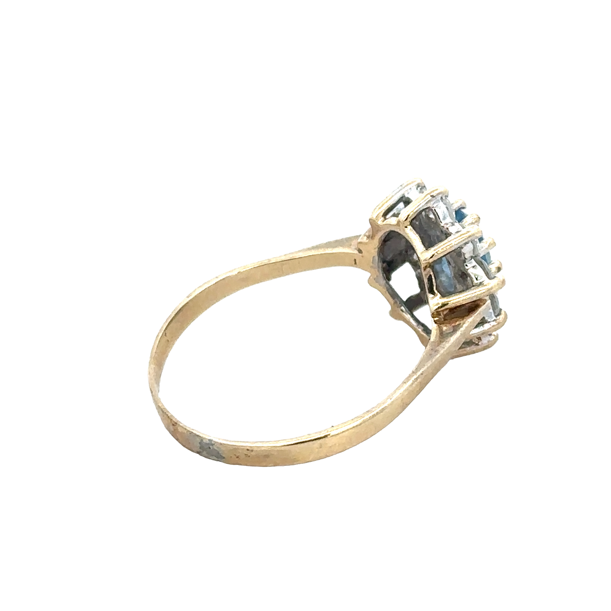 9ct yellow gold ring size T (sh27945b)