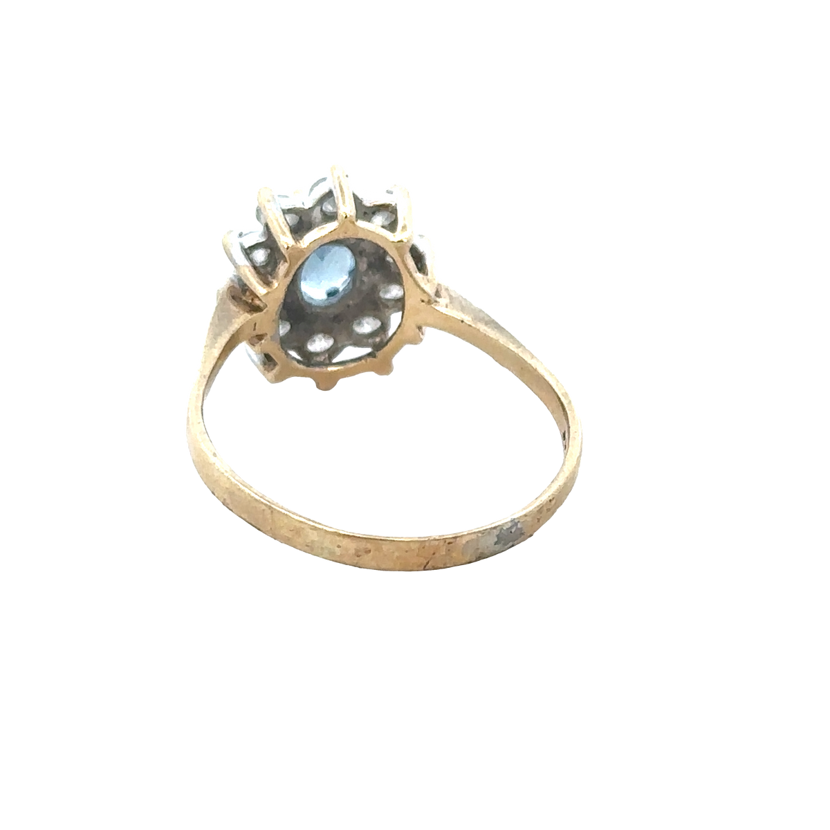 9ct yellow gold ring size T (sh27945b)