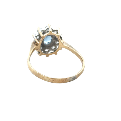 9ct yellow gold ring size T (sh27945b)