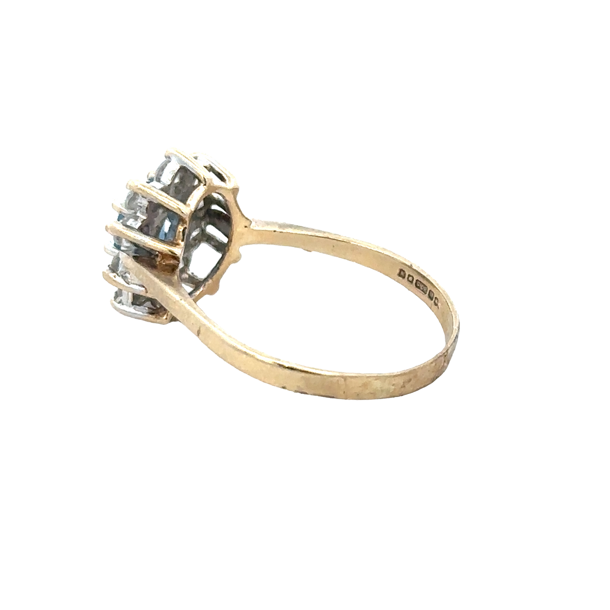 9ct yellow gold ring size T (sh27945b)