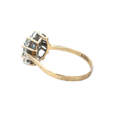 9ct yellow gold ring size T (sh27945b)
