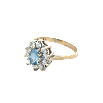 9ct yellow gold ring size T (sh27945b)