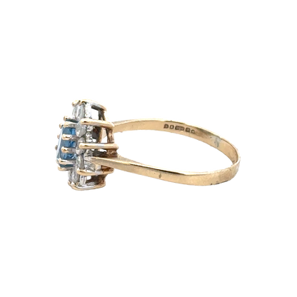9ct yellow gold ring size T (sh27945b)