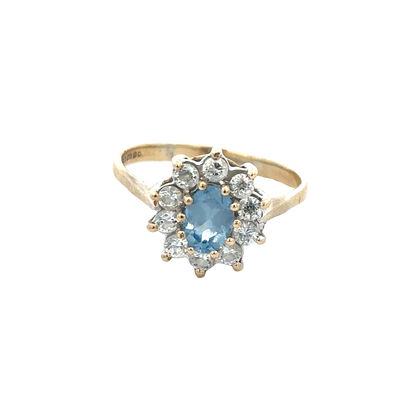 9ct yellow gold ring size T (sh27945b)