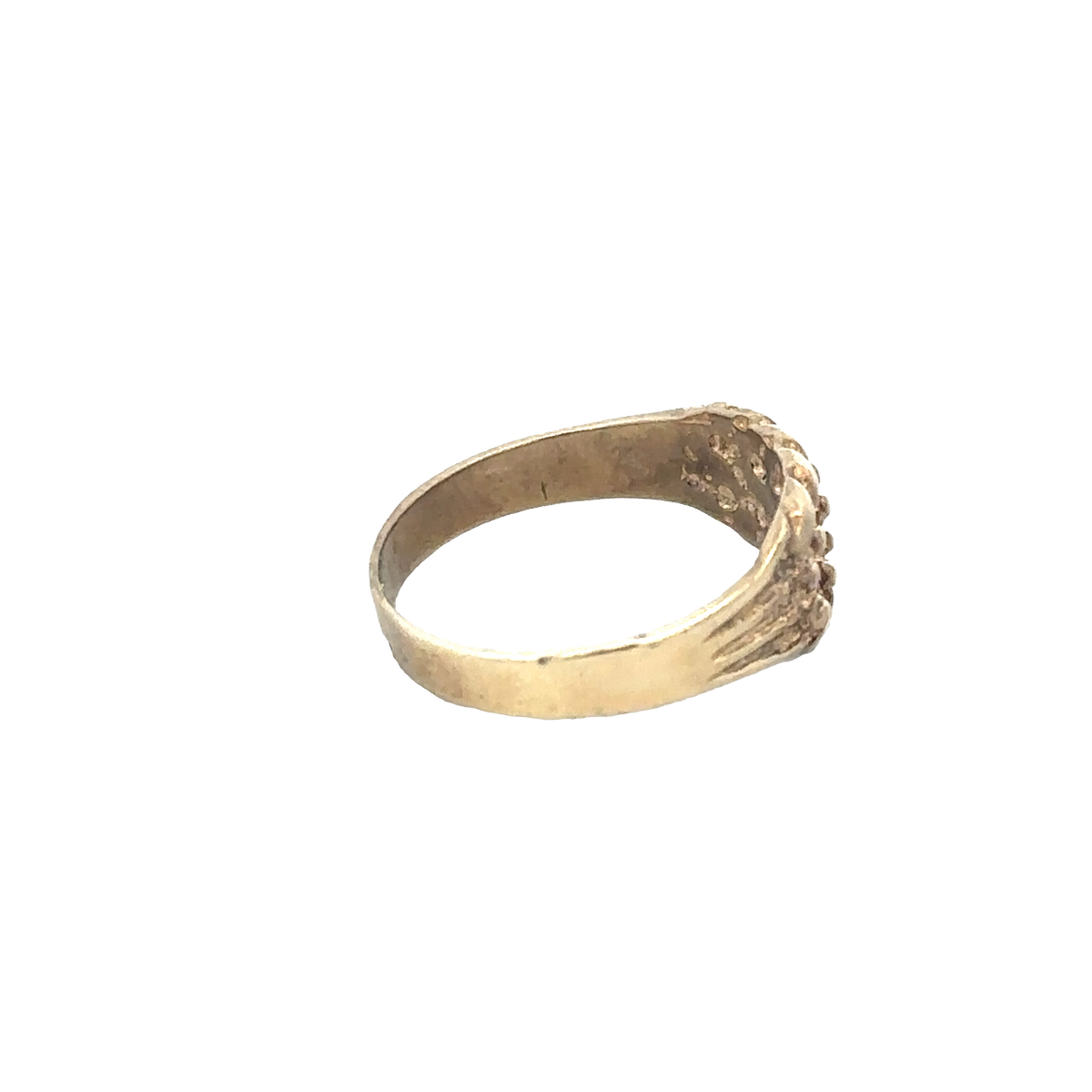 9ct yellow gold keeper ring size E1/2 (sh27937b)