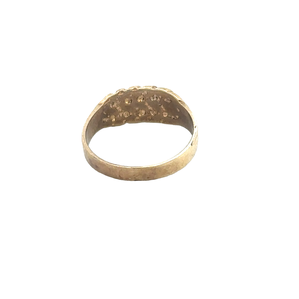 9ct yellow gold keeper ring size E1/2 (sh27937b)