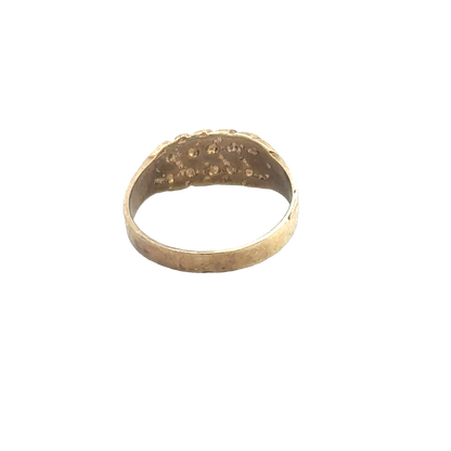9ct yellow gold keeper ring size E1/2 (sh27937b)