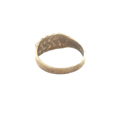 9ct yellow gold keeper ring size E1/2 (sh27937b)
