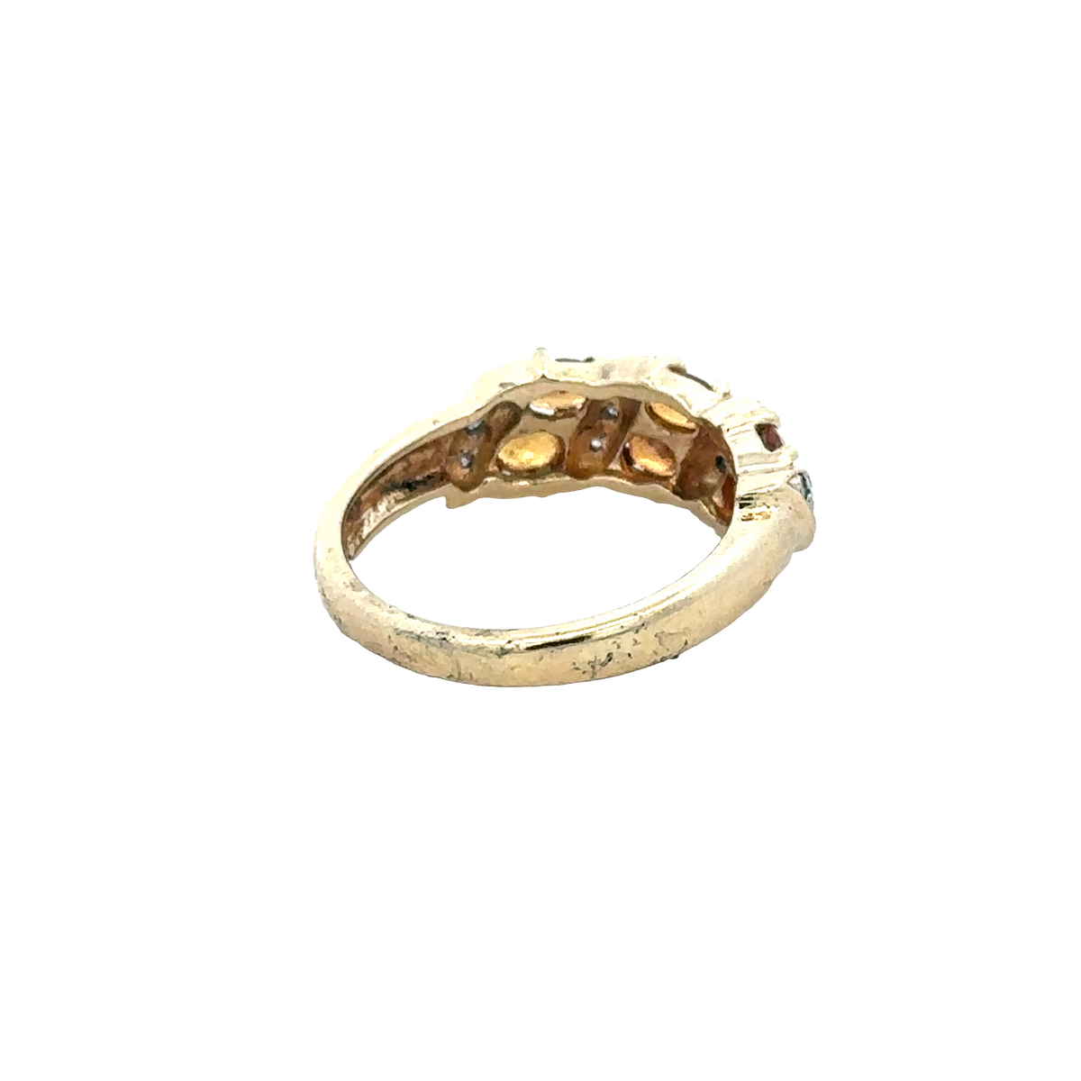 9ct yellow gold ring size N (sh27944b)