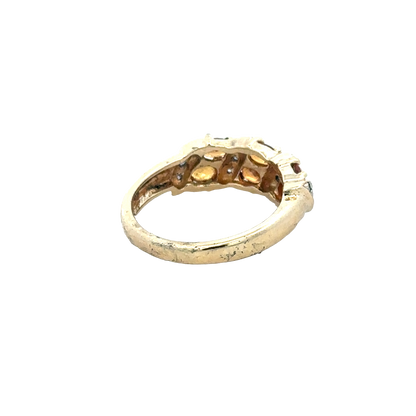 9ct yellow gold ring size N (sh27944b)