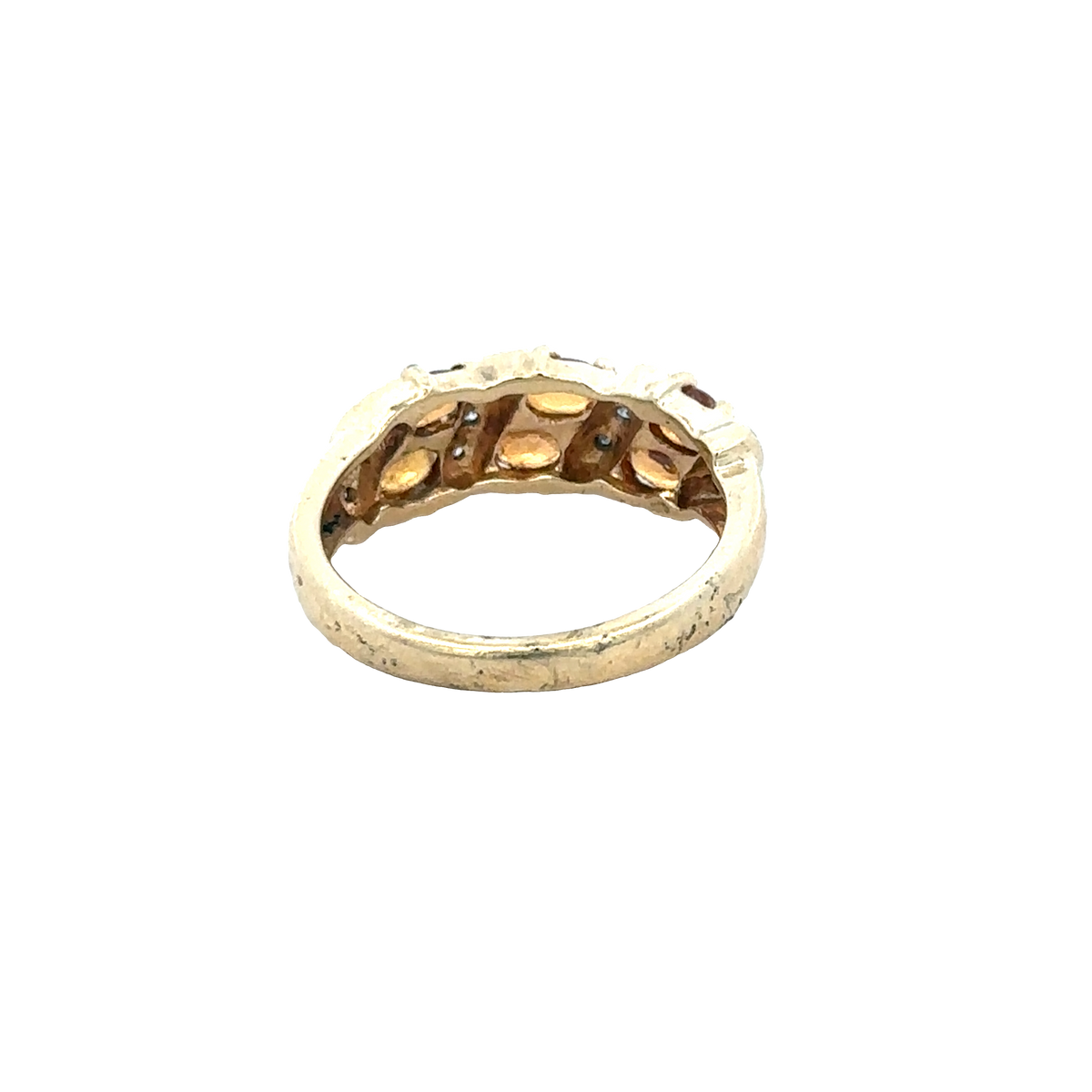 9ct yellow gold ring size N (sh27944b)