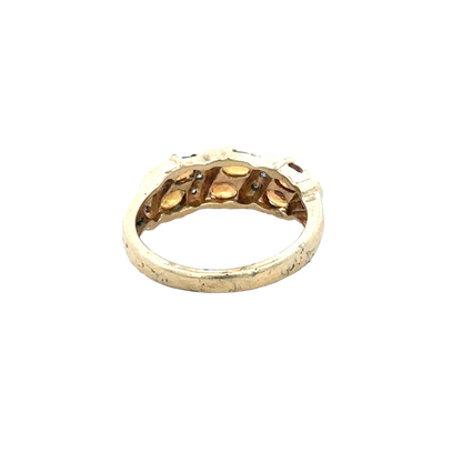 9ct yellow gold ring size N (sh27944b)
