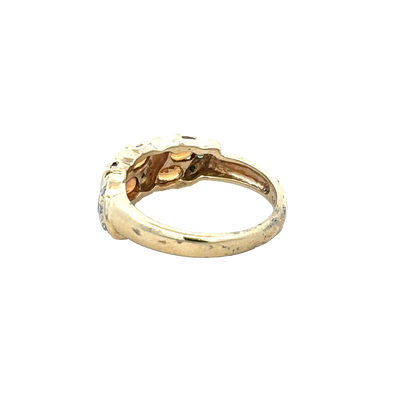 9ct yellow gold ring size N (sh27944b)