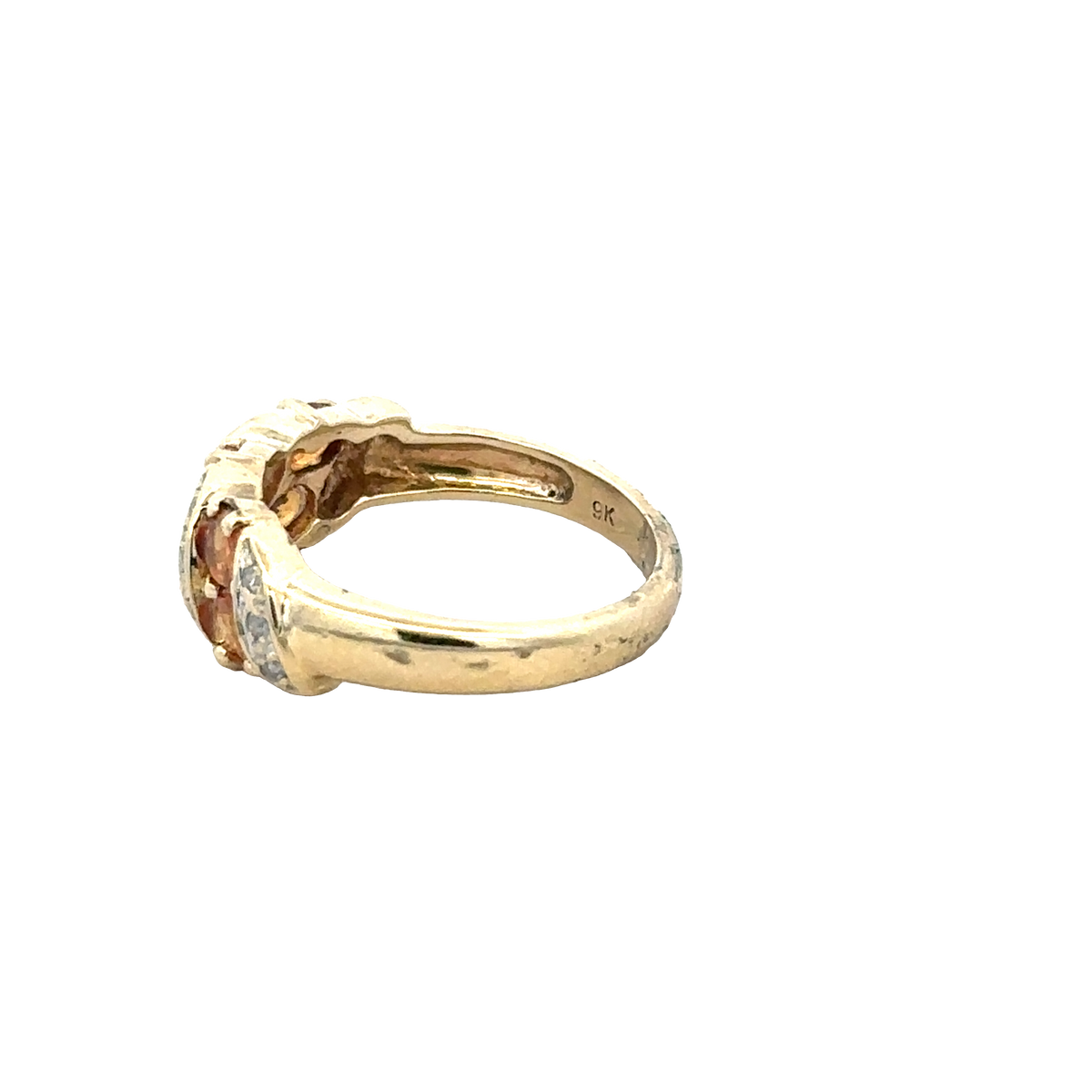 9ct yellow gold ring size N (sh27944b)