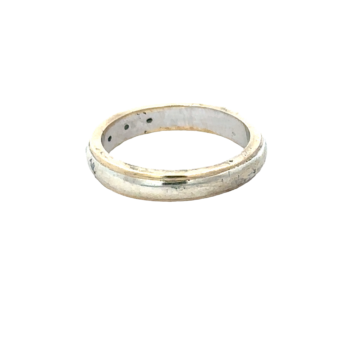 9ct yellow and white gold diamond ring size O (sh27955b)