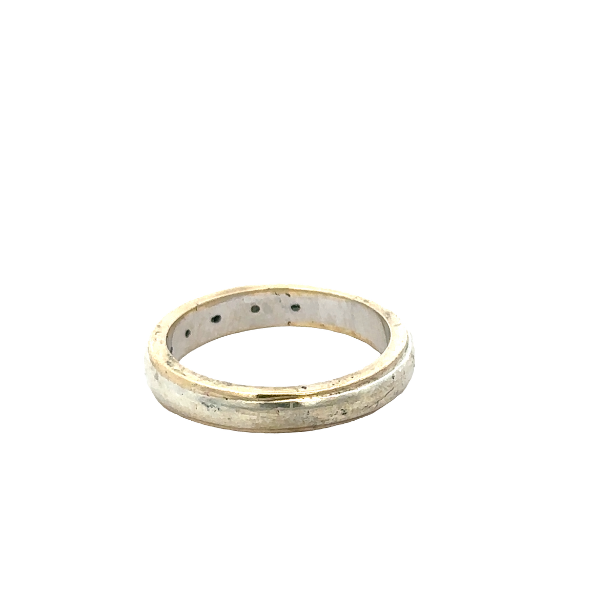 9ct yellow and white gold diamond ring size O (sh27955b)