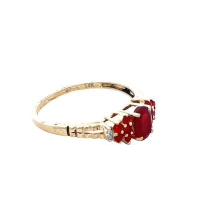 9ct yellow gold ring size V (sh27960b)