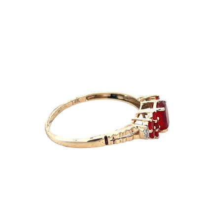 9ct yellow gold ring size V (sh27960b)