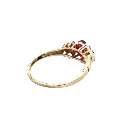 9ct yellow gold ring size V (sh27960b)
