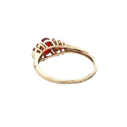 9ct yellow gold ring size V (sh27960b)