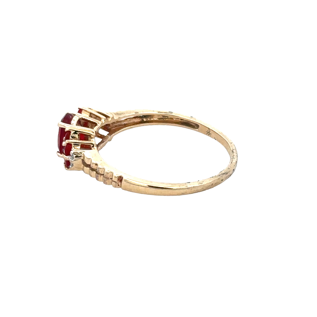 9ct yellow gold ring size V (sh27960b)