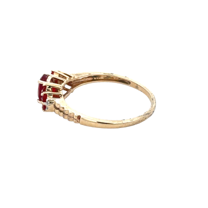 9ct yellow gold ring size V (sh27960b)