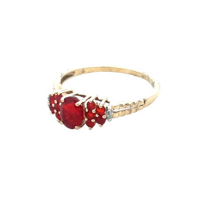 9ct yellow gold ring size V (sh27960b)