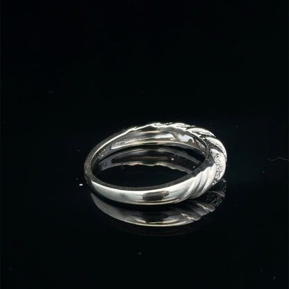 9ct white gold diamond ring size N (sh27951b)