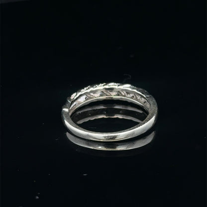 9ct white gold diamond ring size N (sh27951b)
