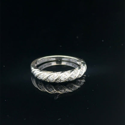 9ct white gold diamond ring size N (sh27951b)