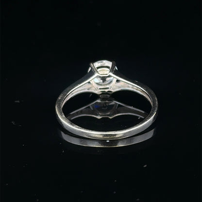 9ct white gold ring size M (sh27975b)