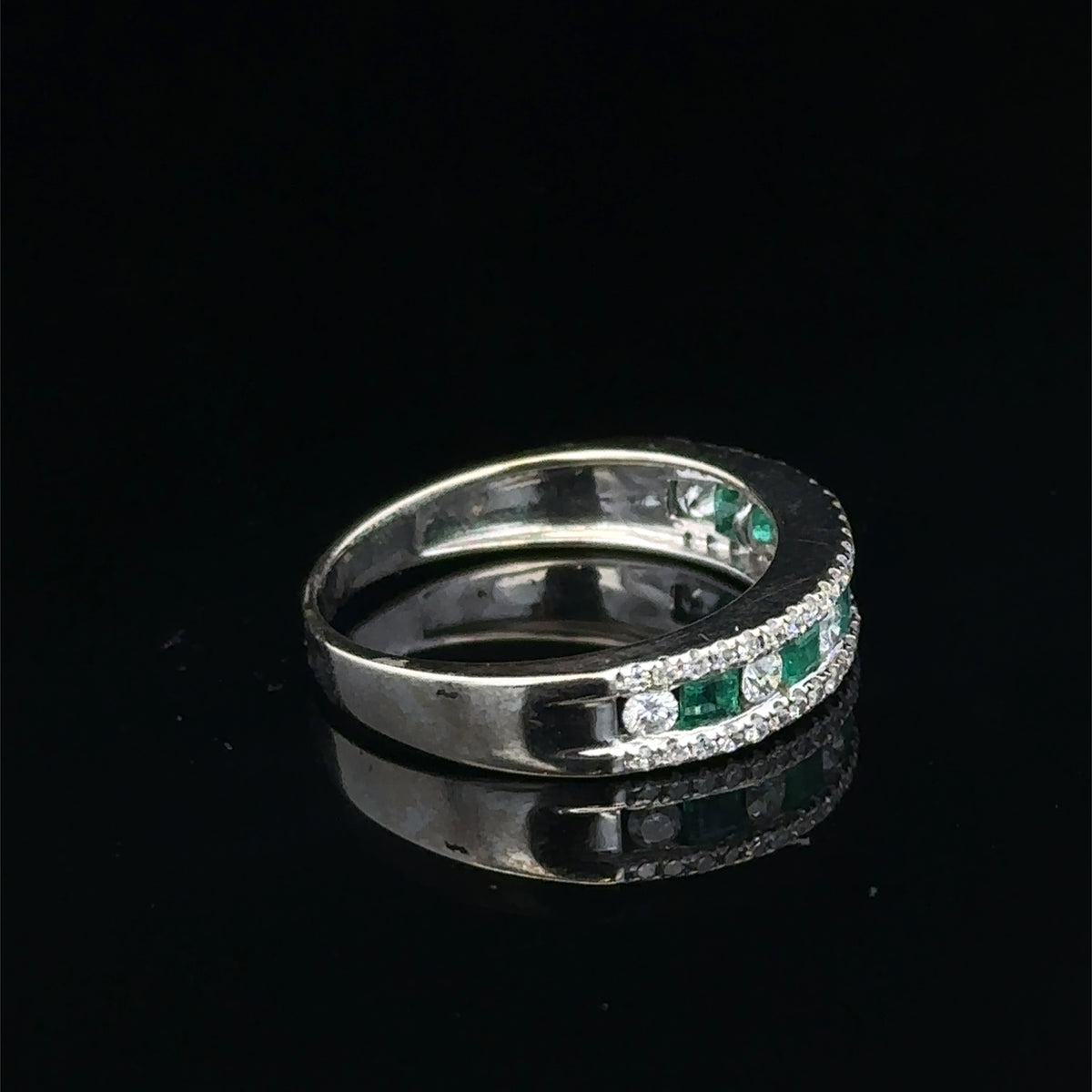9ct white gold ring size L (sh27905b)