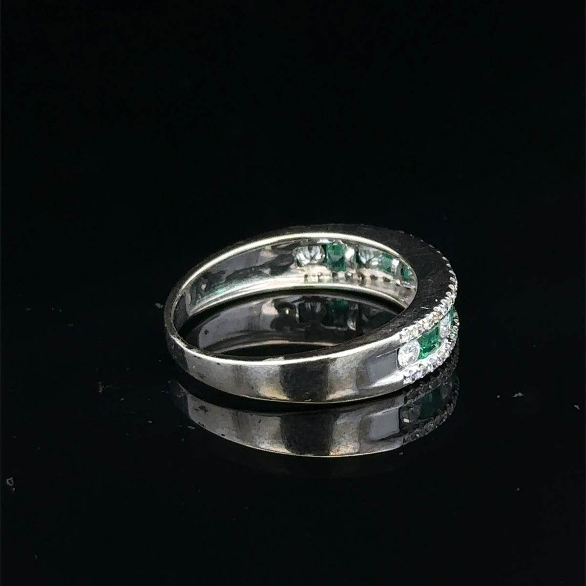 9ct white gold ring size L (sh27905b)