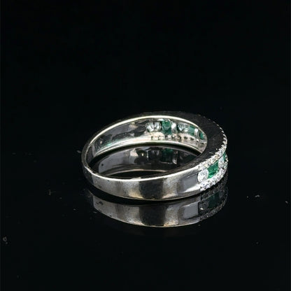 9ct white gold ring size L (sh27905b)