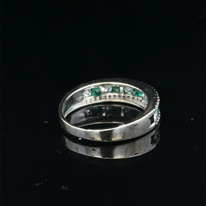 9ct white gold ring size L (sh27905b)