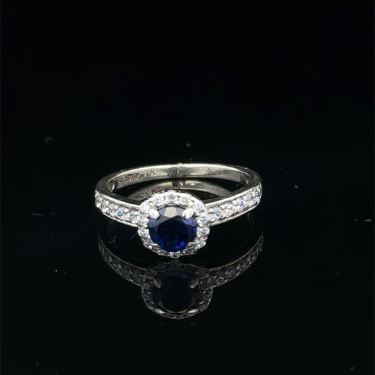 9ct white gold ring size K (sh25841l)