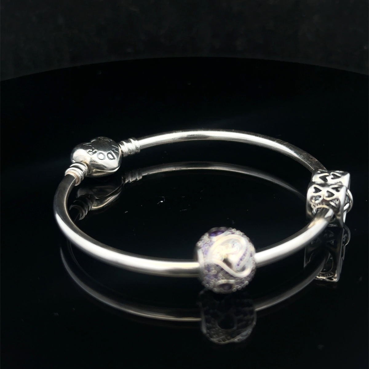Silver pandora bangle 13.4g (sh27812b)