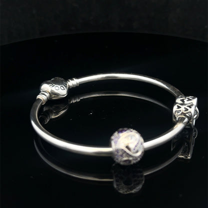 Silver pandora bangle 13.4g (sh27812b)