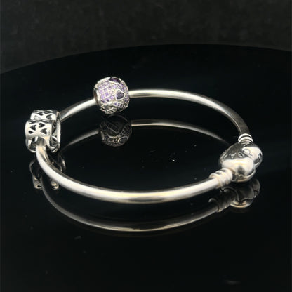 Silver pandora bangle 13.4g (sh27812b)