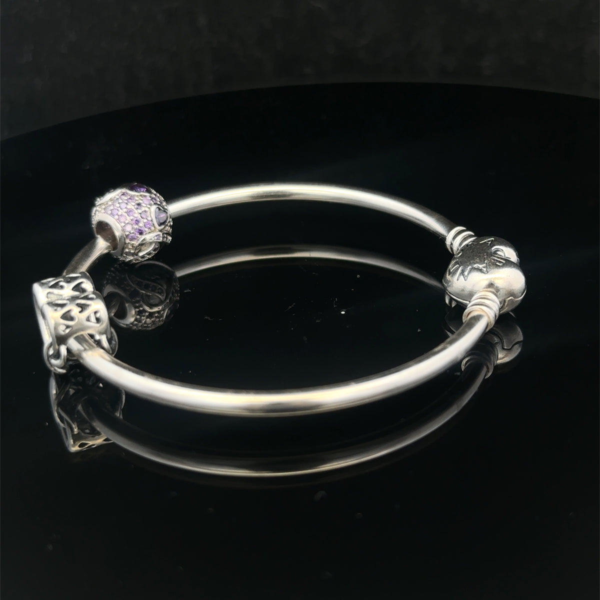 Silver pandora bangle 13.4g (sh27812b)