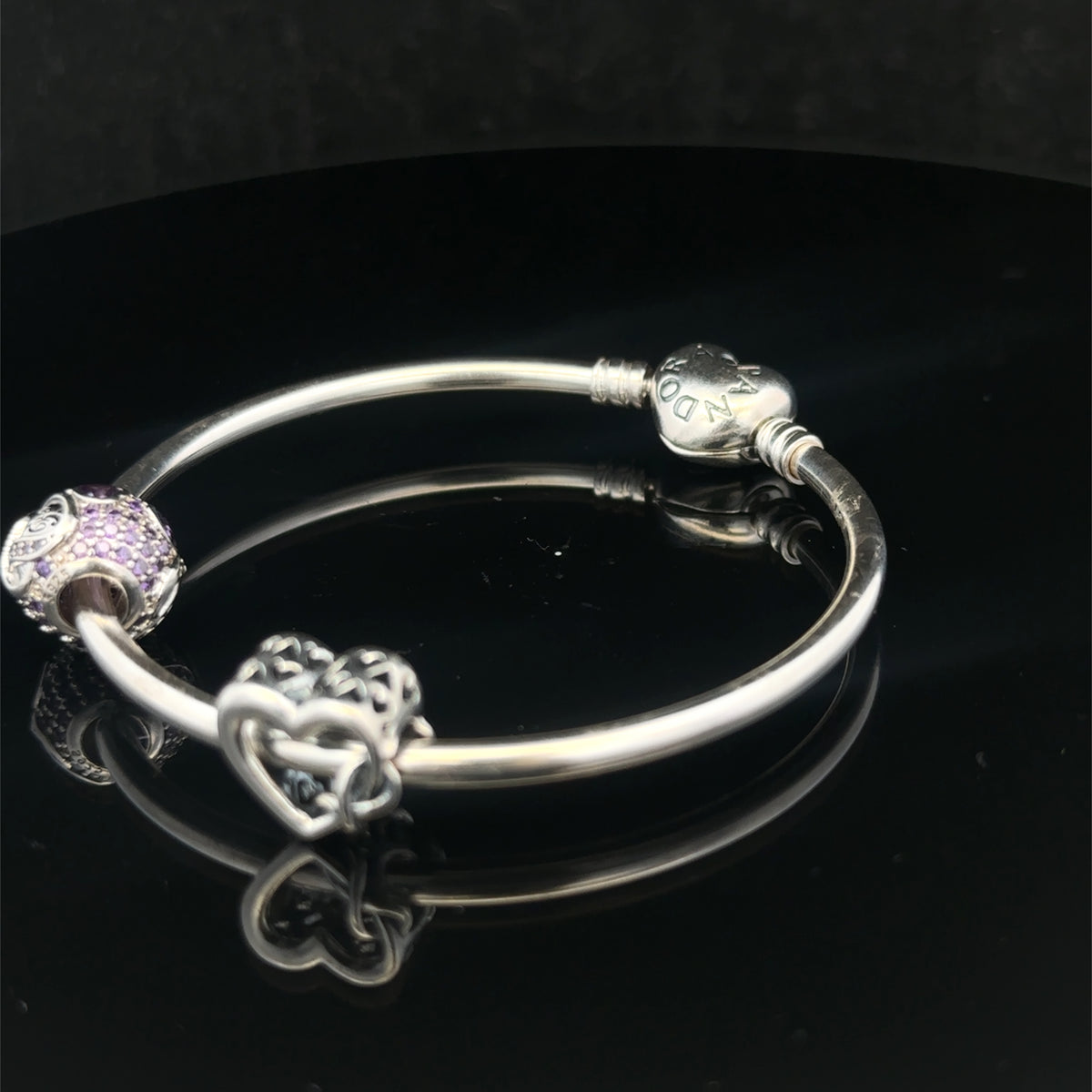Silver pandora bangle 13.4g (sh27812b)