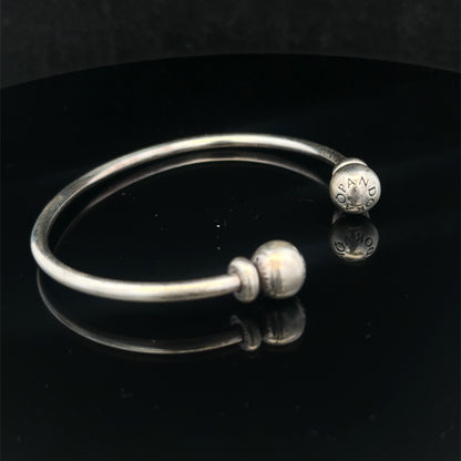Silver pandora torque bangle 11.5g (sh26720b)