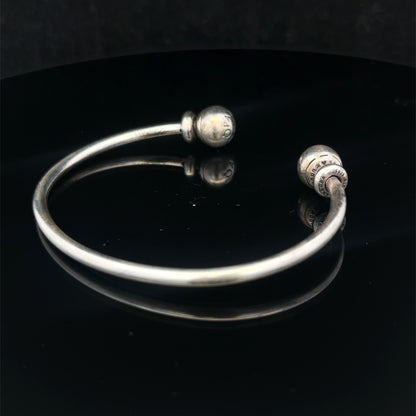 Silver pandora torque bangle 11.5g (sh26720b)
