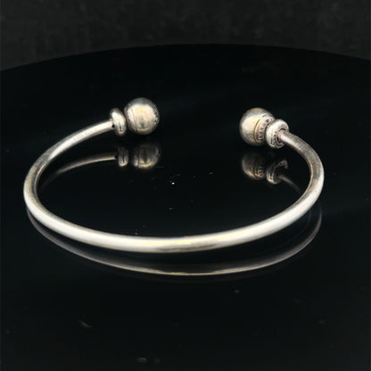 Silver pandora torque bangle 11.5g (sh26720b)